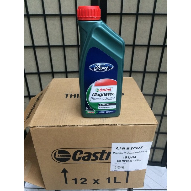 【Castrol 嘉實多】Magnatec、E、5W20、全合成機油、1公升/罐裝、12罐/箱【引擎系統】-滿箱區