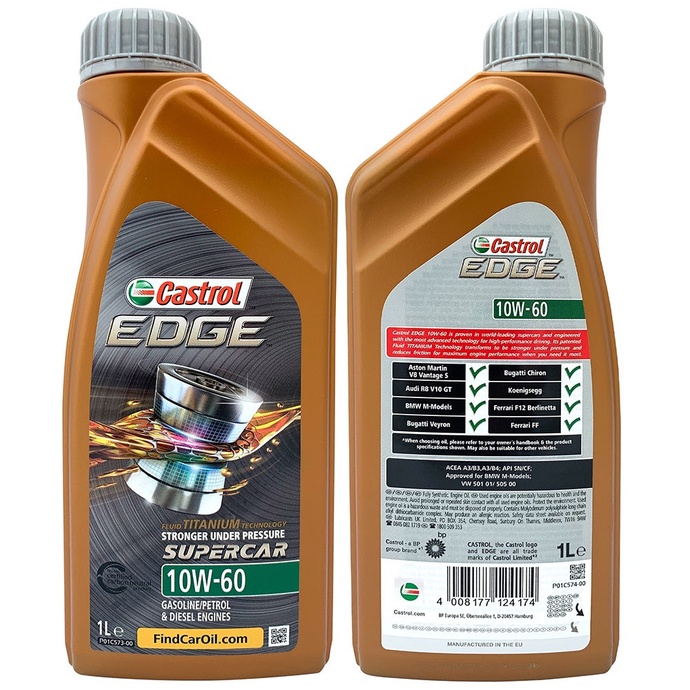 【車百購】 Castrol EDGE Tit 10W60 SUPERCAR 全合成機油 賽車機油