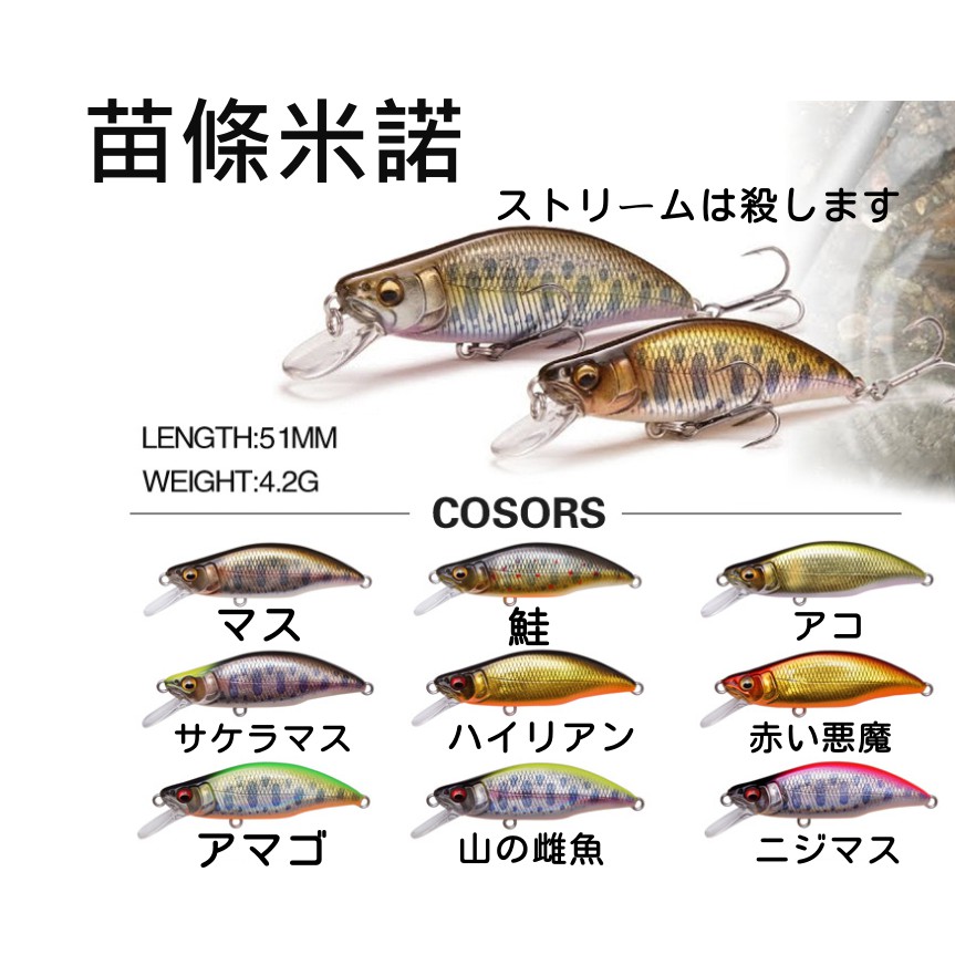 台灣現貨快速出貨 路亞路亞假餌米諾米諾假餌根魚溪釣微物微拋雙響珠溪釣路亞釣