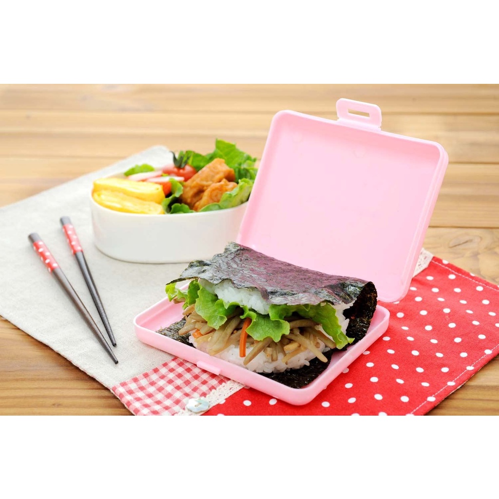 現貨 日本Arnest創意料理 不須捏的飯糰模(粉紅款) 三明治飯糰