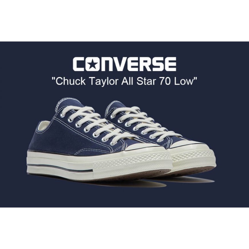 Converse Chuck Taylor 70 1970s 深藍色 低筒 三星標 164950C