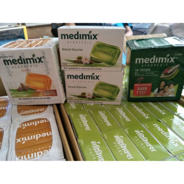 &lt;即期商品特價&gt;MEDIMIX 印度當地內銷版-皇室藥草浴美肌皂(淺綠/深綠/橘黃)