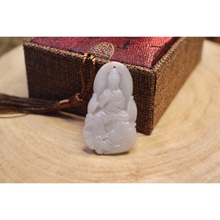 天然緬甸翡翠A貨 項鍊 細糯 普賢觀音 普賢菩薩 象徵無畏屬龍、蛇生肖守護神【琪臻珠寶 Qi-Zhen Jewelry】