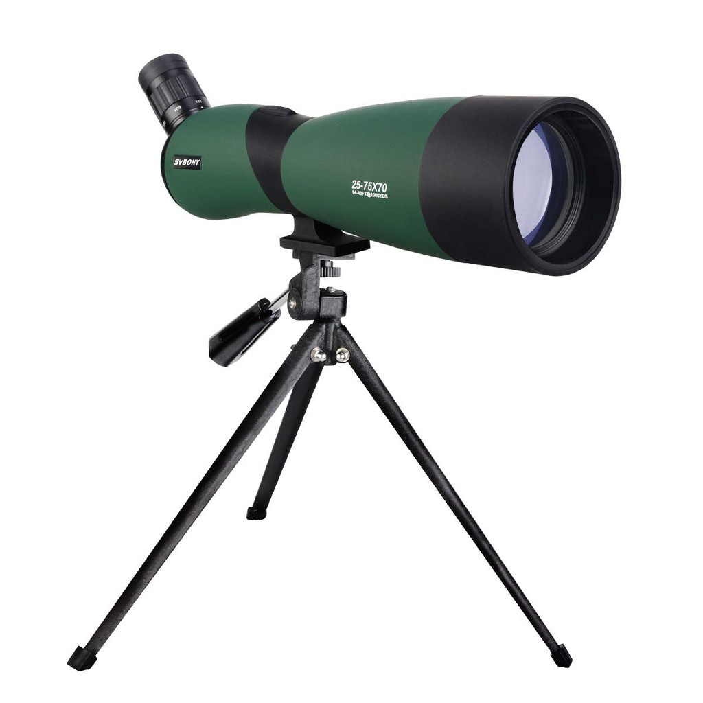 Svbony SV403 賞鳥望遠鏡防水防霧20-60X60/25-75x70變倍望遠鏡多層鍍膜帶桌面三腳架用於觀鳥攝影