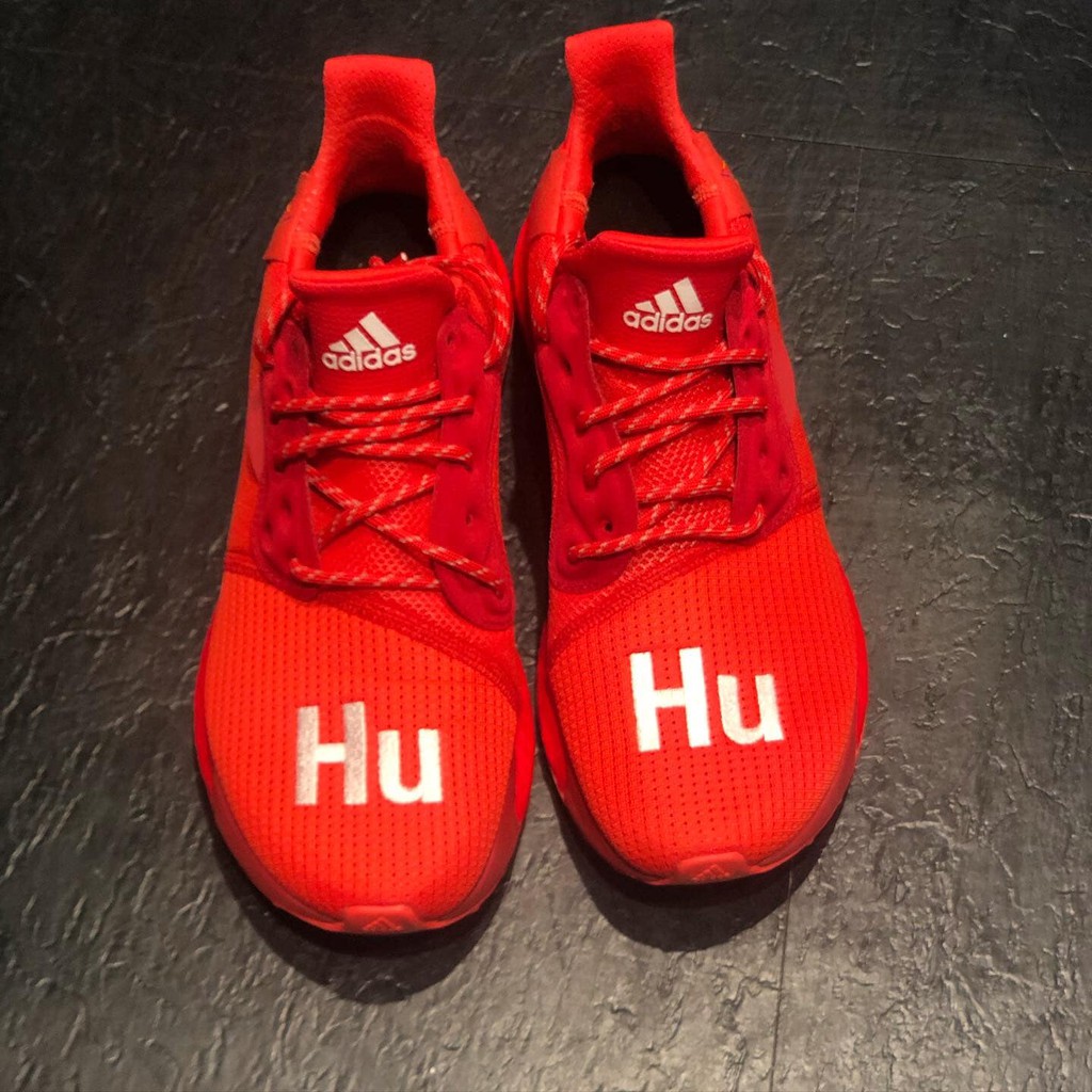 human race ultra boost red