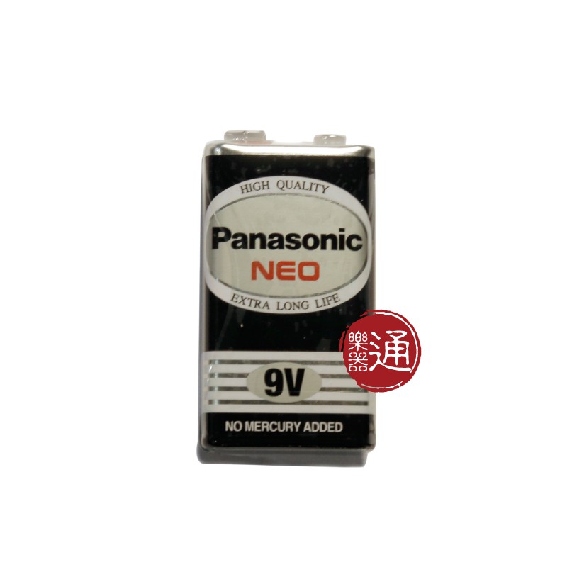 Panasonic / 國際牌碳鋅電池　9V電池 1入【樂器通】