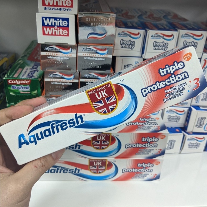 Aquafresh 三重保護牙膏 3 種效果 - 牙膏預防蛀牙 100ml