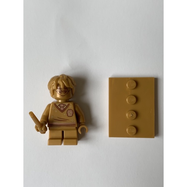 Lego 樂高 哈利波特 金色哈利波特 20週年紀念（含底版、魔杖）76386