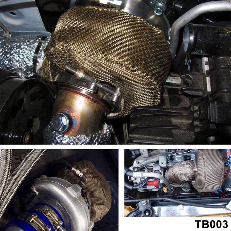 汽車改裝渦輪隔熱罩T3渦輪保護套 耐高溫隔熱套 玄武岩纖維渦輪罩