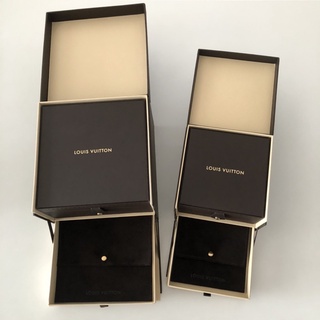 二手真品 Louis Vuitton 路易威登 LV 皮革珠寶盒 項鍊盒 手練盒 手環盒 配件盒 盒子 配件包 絨布袋