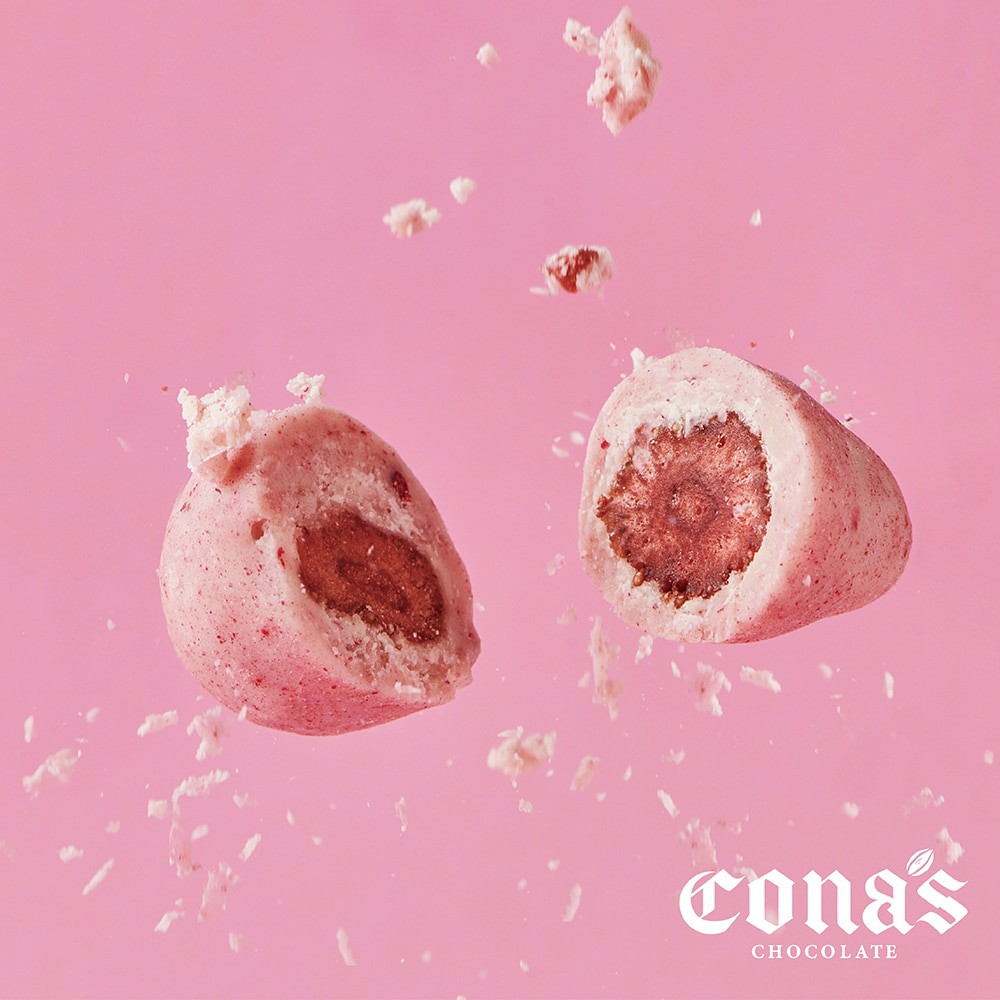 【Cona's妮娜巧克力】跳跳糖草莓乾(80g/盒)【AOC推薦獎】 妮娜巧克力
