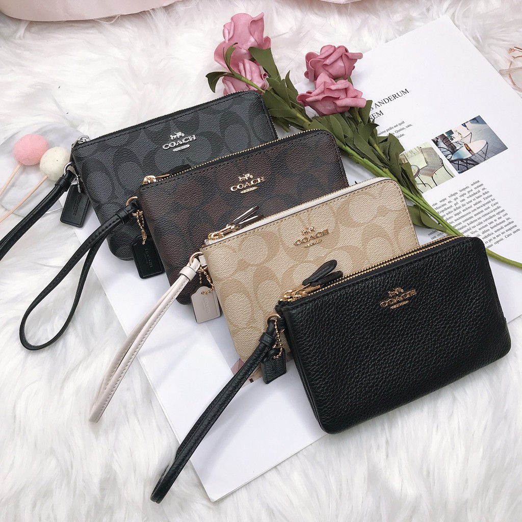 現貨 Coach小雙層coach手拿包coach兩層手拿包coach小手拿 蝦皮購物