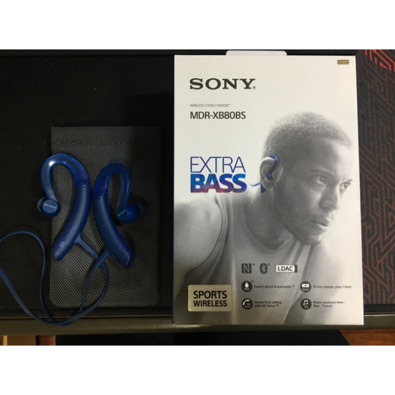 SONY MDR XB80BS 運動 藍牙耳機
