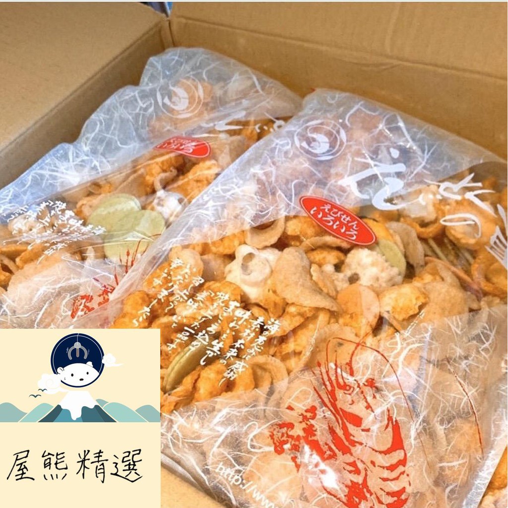 屋熊百貨 日本美食 日本名古屋 綜合蝦餅えびせんべいの里 綜合仙貝 315g