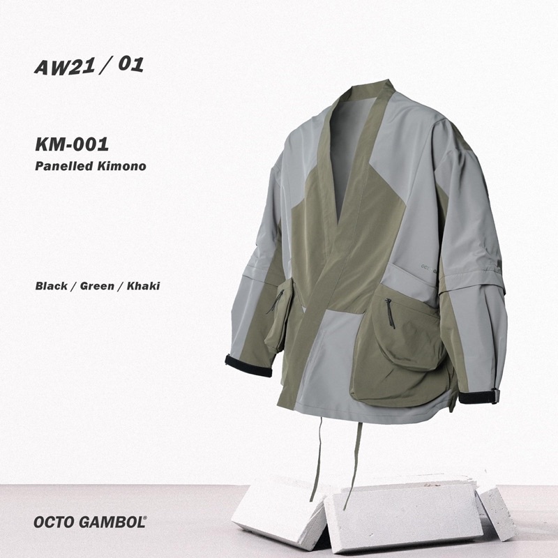 OCTO GAMBOL®KM-001 Panelled Kimono