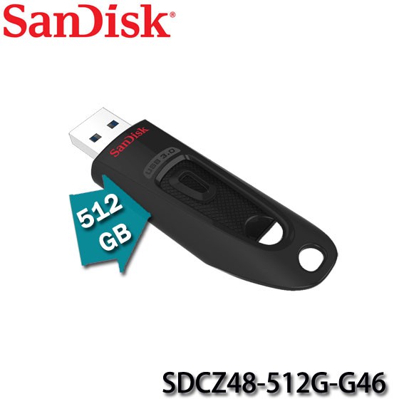 【3CTOWN】含稅附發票【公司貨】  SanDisk Ultra CZ48 512G 512GB USB3.0 隨身碟