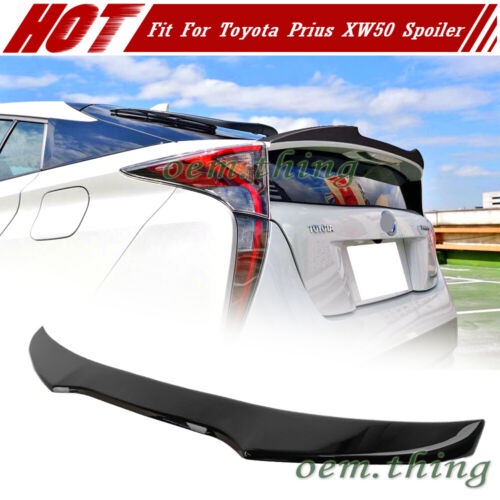 卡嗶車燈 適用於 Toyota Prius 5門掀背 V款尾翼 卡夢