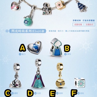 全新 冰雪奇緣串飾系列 雪寶 Anna Elsa 7-11 潘朵拉吊飾 潘朵拉串飾系列 7-11集點活動