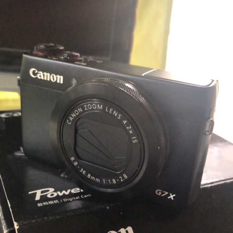 Canon g7x 微單 相機 二手 黑 過保 原廠盒裝