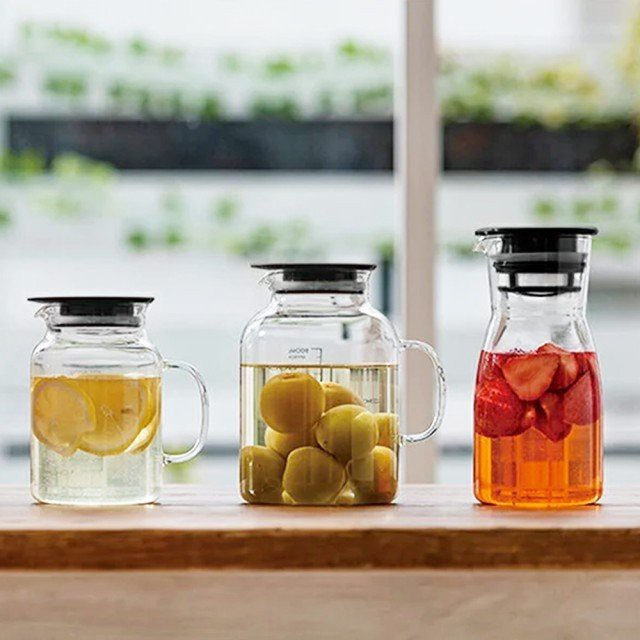 🎁現貨 多款可選 日本製 HARIO 耐熱玻璃壼 水果茶壼 水瓶 冷泡壼 700ml 500ml 1000ml