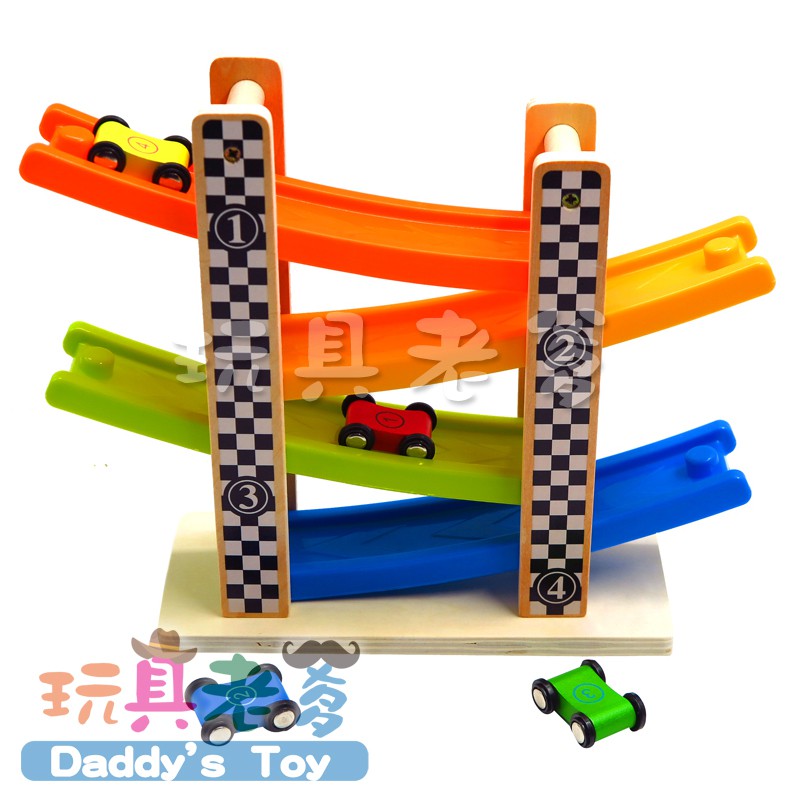 木製 滑車道 玩具老爹 搖搖車木製兒童玩具幼兒玩具教具操作玩具暑假露營 蝦皮購物