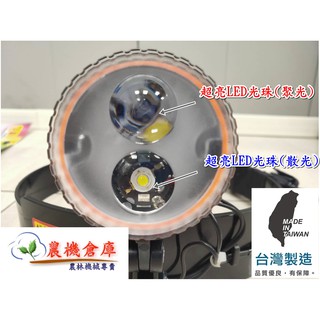 【農機倉庫】宏光牌 好幫手 第三代 745-L 集散光兩段式LED頭燈 8W /白光 臺灣製 農民指定品牌 非 汎球牌