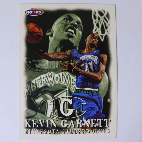 ~ Kevin Garnett ~ 狼王.灰狼隊/凱文·賈奈特 名人堂.NBA球星 1998年HOOPS.經典球員卡