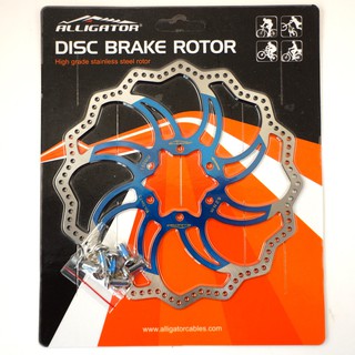 Alligator Starlite 公路車不鏽鋼藍色碟盤 160/180/203 Brake Disc Rotor