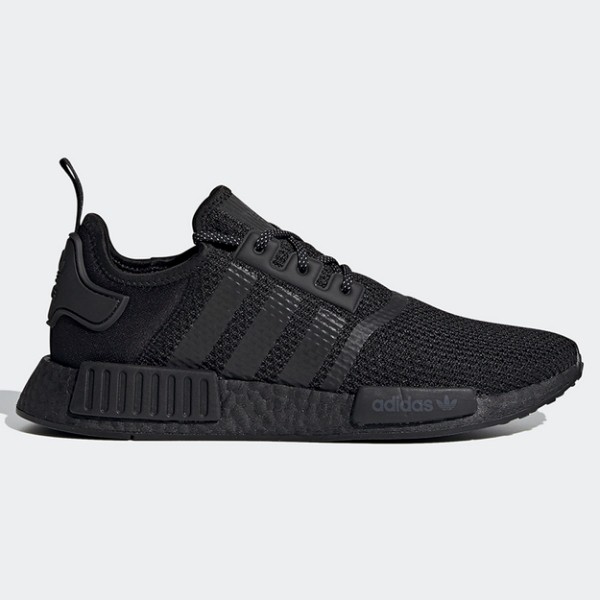 ADIDAS NMD_R1 男鞋 慢跑 休閒 BOOST 襪套 透氣 全黑【運動世界】FV7969