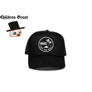 范斯 Hitam Snapback 帽子 VANS 卡車司機 distro 純黑帽棒球網帽男士女士成人和兒童