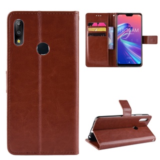 瘋馬紋 華碩ASUS ZenFone Max Pro M2 ZB631KL X01BD 錢包款 手機殼 掀蓋保護殼