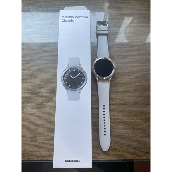 Samsung galaxy watch4 classic 46mm watch 4 不鏽鋼 鈦銀灰 BR890