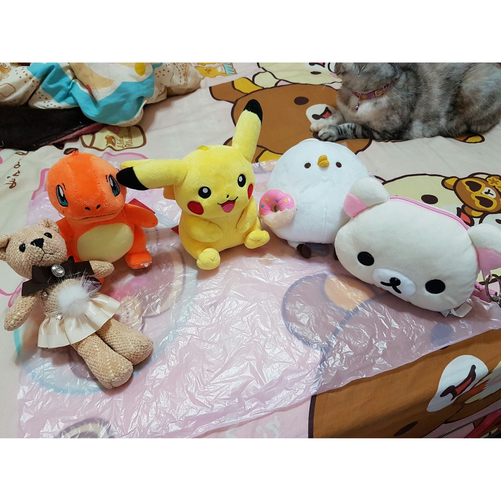 女性女孩男孩小孩兒童玩具玩偶娃娃手工小熊小火龍皮卡丘卡娜赫拉小動物們p助小白熊拉拉熊禮物 蝦皮購物