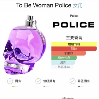 Police 態度女士 正品香水 分裝試香