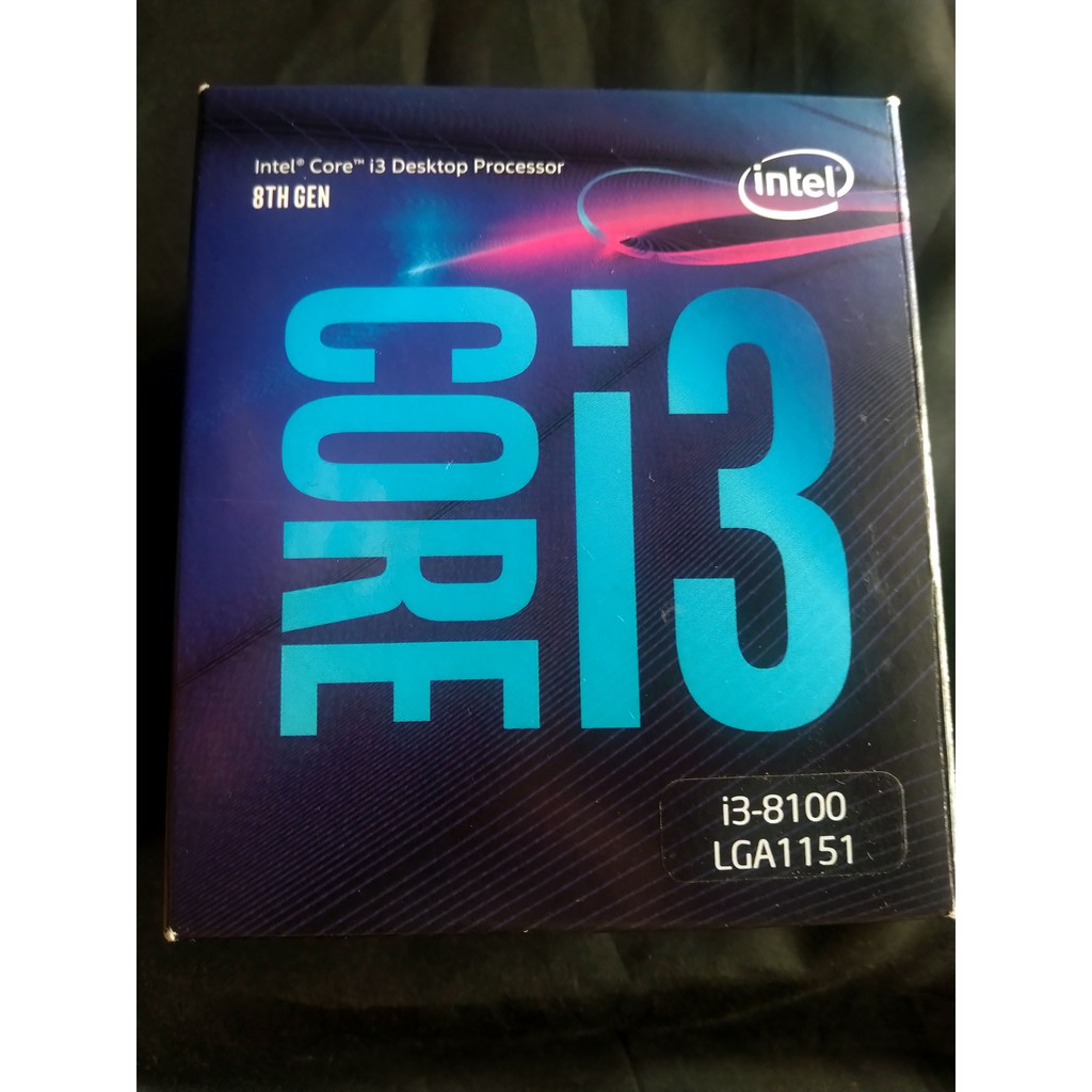 Intel i3-8100 保固內 保固至2021年10月 Intel CPU