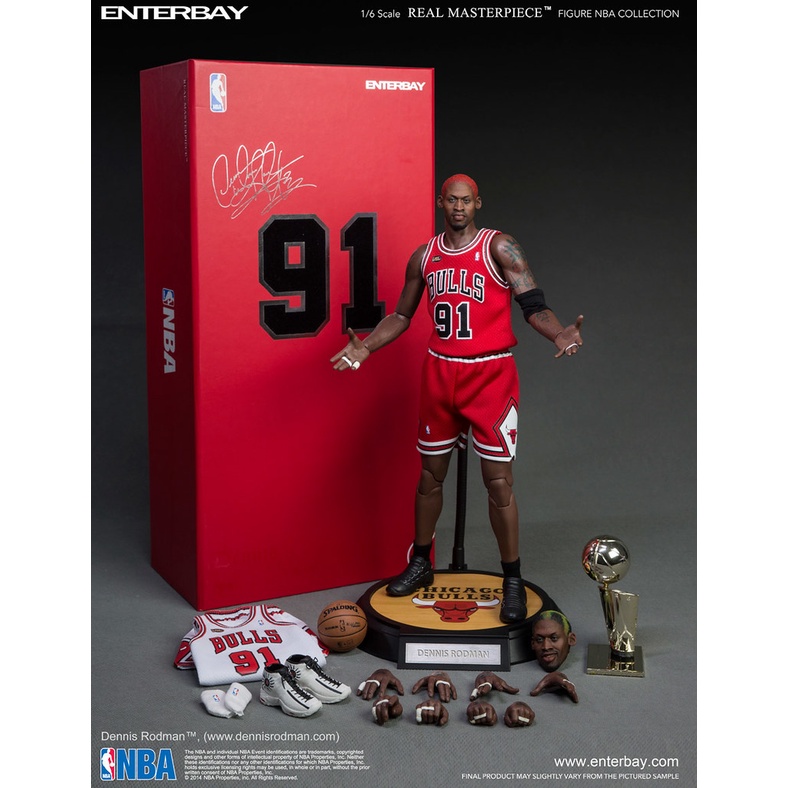 ENTERBAY EB NBA 公牛隊 壞小子軍團 籃板王 小蟲 丹尼斯·羅德曼 Dennis Rodman 1/6