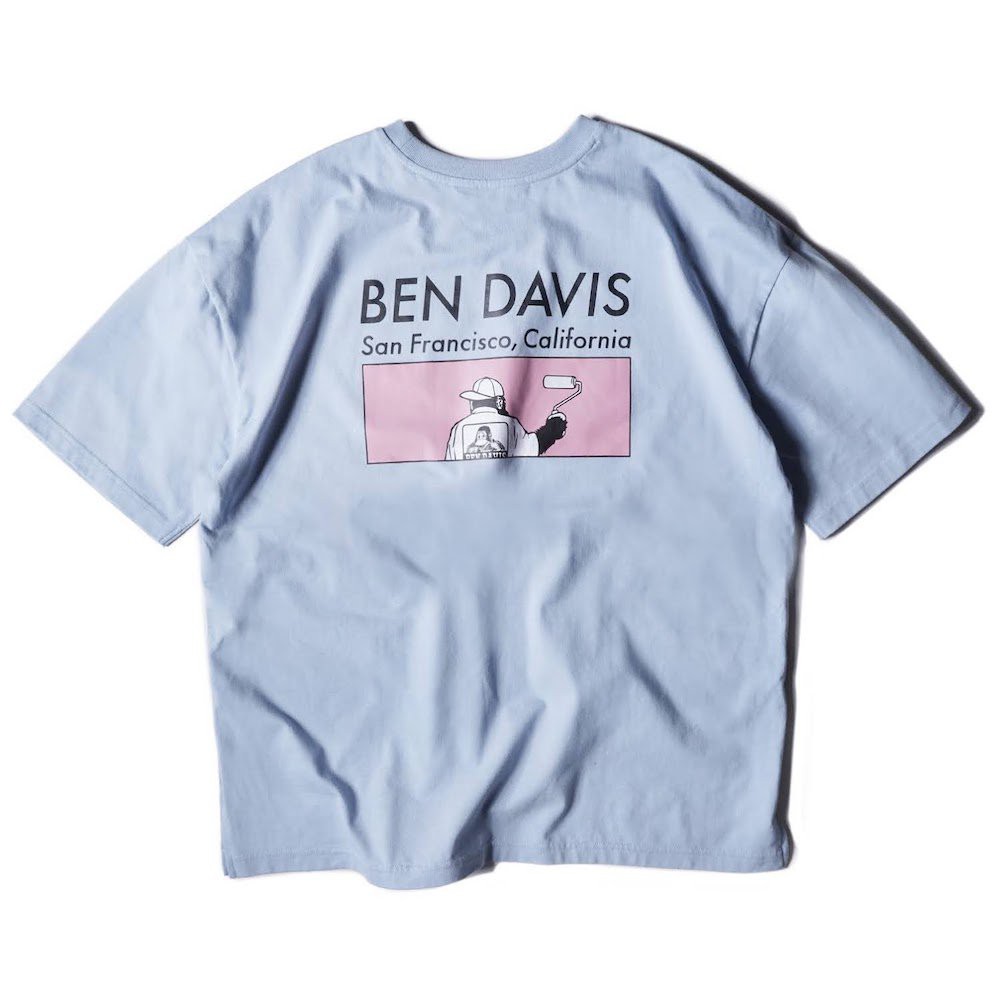 BEN DAVIS LADIES PRINT TEE | 淺藍