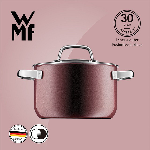 【德國WMF】FUSIONTEC 高身湯鍋20CM 3.7L(赭紅色)