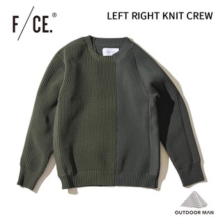 [F/CE] LEFT RIGHT KNIT CREW / Olive (F2002FCMKN0004)