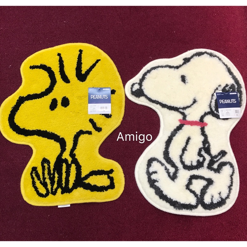 《Amigo朋友禮品》日本 Senko Snoopy 史努比 糊塗塔克 小黄鳥 地墊 踏墊 腳踏墊