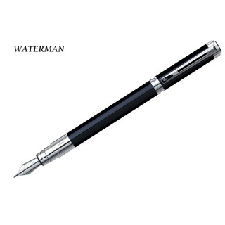 【Penworld】法國製 WATERMAN威迪文 透視黑桿白夾鋼筆F尖 W0830660
