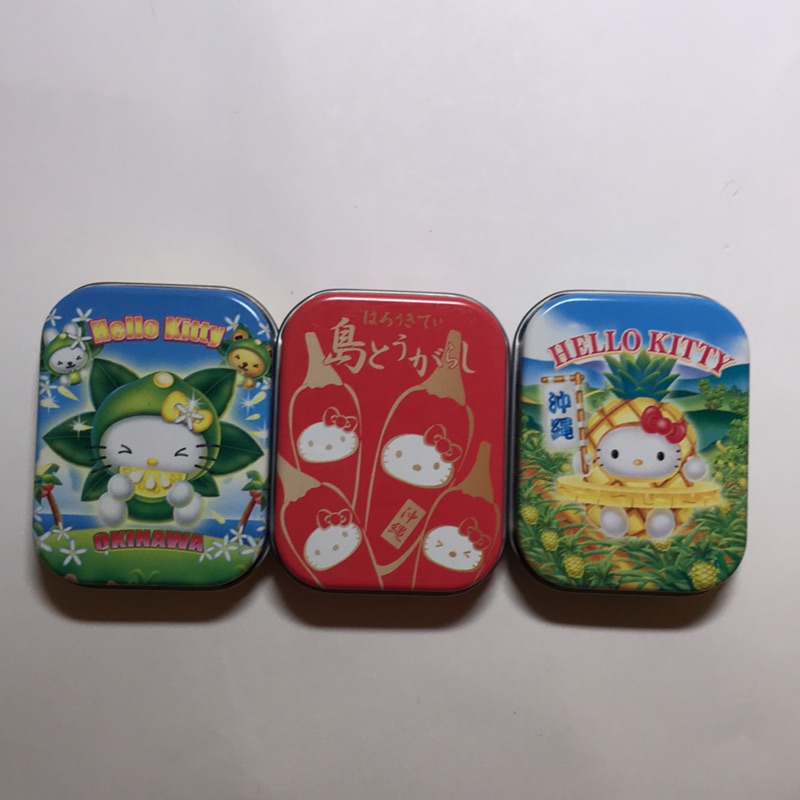 三麗鷗sanrio 凱蒂貓hello kitty 小鐵盒 沖繩限定 已絕版