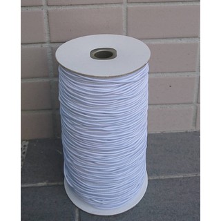 【Eastone】2mm白色彈性繩/帶 彈性編織繩 鬆緊繩 吊牌 口罩 文創 禮盒包裝/1捲50~260米 單價含稅