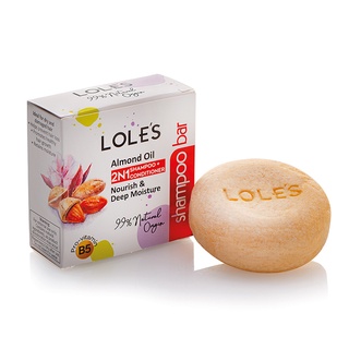 【lole's】專業頂級杏仁油二合一洗髮潤髮餅 100g｜gish beauty 洗髮 美髮 髮品 潤髮 杏仁油