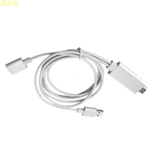 通用手機平板連電視轉換器蘋果安卓usb轉hdmi高畫質接投影儀顯示屏車載導航1080P同屏線換接大屏玩轉遊戲.雲朵兒