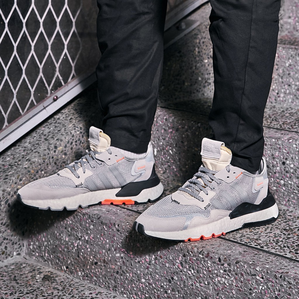 【S.M.P】ADIDAS NITE JOGGER 白灰 3M反光 DB3361