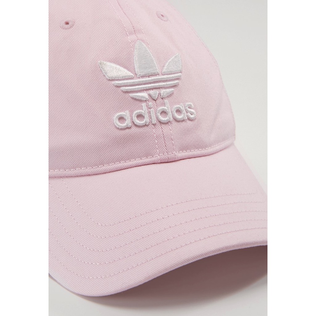 【現貨】Adidas Originals Trefoil Cap 三葉草老帽 棒球帽 粉色 DJ0882
