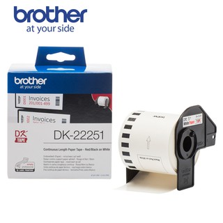 Brother DK-22251 連續標籤帶 (62mm 紅黑雙色) 耐久型紙質 現貨 廠商直送