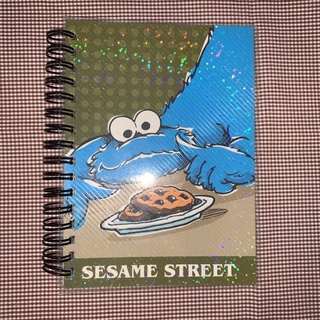 芝麻街 Elmo Cookie Monster 全新 筆記本 貼紙簿
