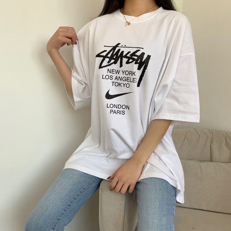 🇰🇷 韓國上衣 正韓上衣 韓國T恤 正韓T恤 T恤女 棉T女 NIKE STUSSY 耐吉 翻玩 長版上衣 大尺碼上衣